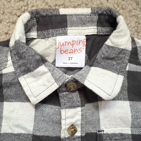 Jumping Beans 3T Plaid Flannel Shirts - set of 2 shirts. - Picture 2 of 4